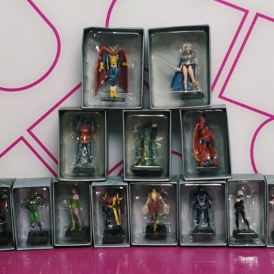 FIGURAS VARIAS MARVEL Y DC PLOMO CON CAJA (UNIDAD)