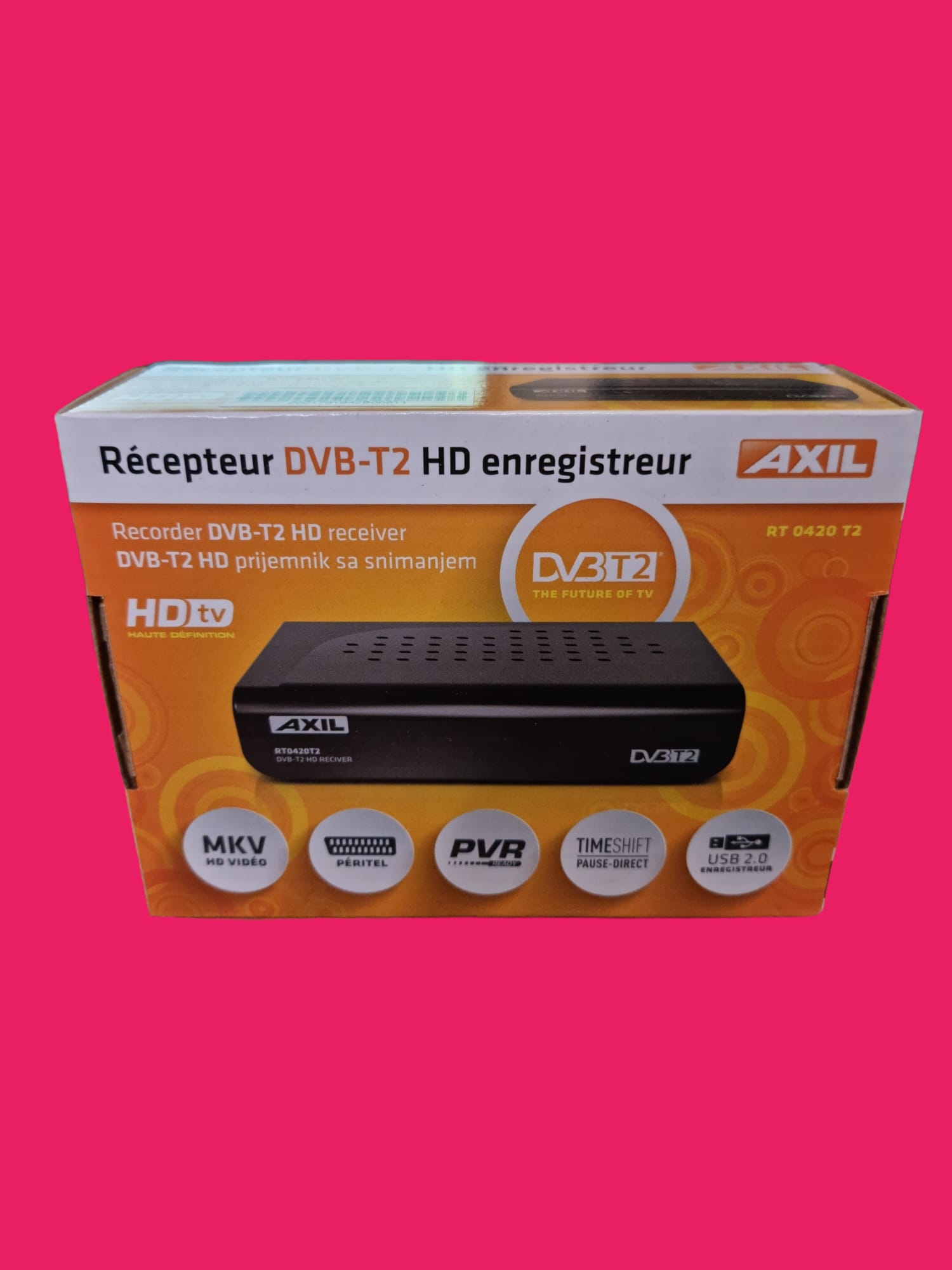 Sintonizador TDT Engel RT0420T2 DVB-T2 HD Grabador