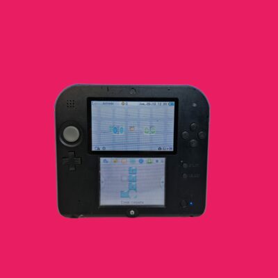 VIDEOCONSOLA NINTENDO 2DS AZUL Y NEGRA CON CARGADOR