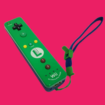 MANDO CONSOLA NINTENDO WII LUIGI VERDE