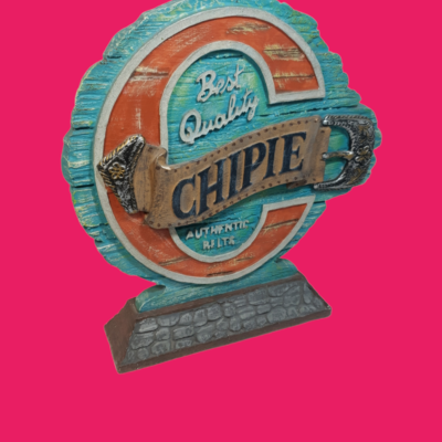 FIGURA DECORATIVA CARTEL LOGO CHIPIE
