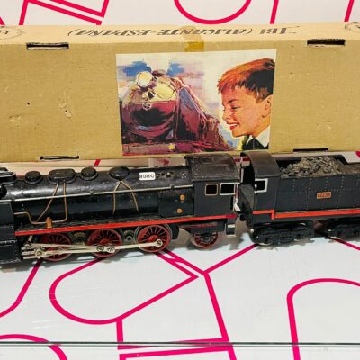 LOCOMOTORA VAPOR SANTA FE 131 + TENDER PAYA 1101 ESCALA 0 C/CAJA AÑOS 50 ESCALA 0