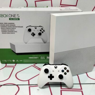 CONSOLA MICROSFOT XBOX ONE S ALL DIGITAL 1TB C/CAJA, CABLE ALIMENTACIÓN Y MANDO