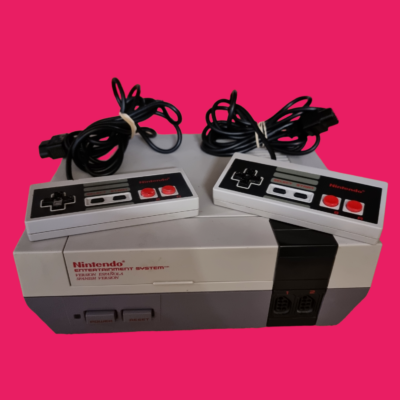VIDEOCONSOLA NINTENDO NES NES-0012 MANDOS Y CABLEADO