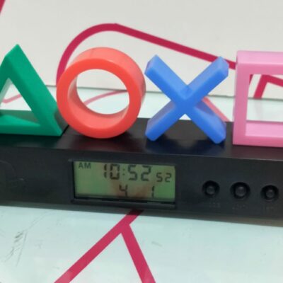 RELOJ DESPERTADOR LOGO PLAYSTATION
