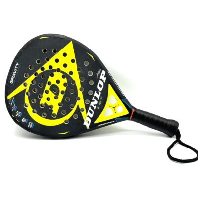 RAQUETA DUNLOP GRAVITY 38MM NEGRA Y AMARILLA