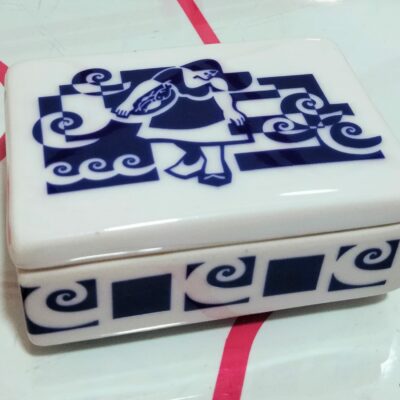 CAJA JOYERO GALOS 8X6CM