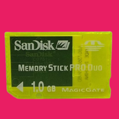 TARJETA MEMORY STICK PRO DUO 1GB AMARILLA