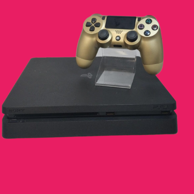 VIDEOCONSOLA PS4 SLIM 1TB NEGRA MANDO DORADO