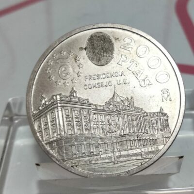 MONEDA 2000 PESETAS 1995 PRESIDENCIA CONSEJO UNION EUROPEA (C)