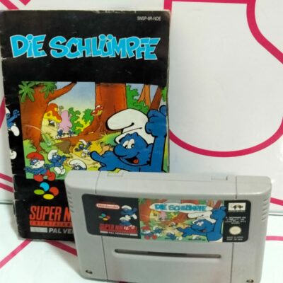 SUPER NINTENDO DIE SCHLUMPFE (LOS PITUFOS) PAL VERSION CON MANUAL