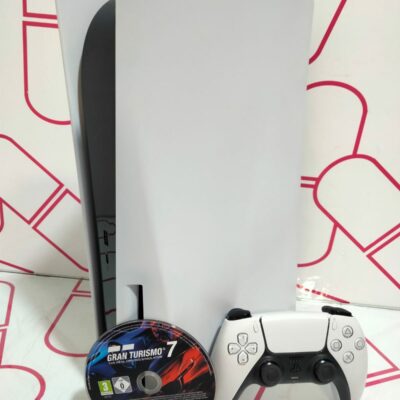 CONSOLA PS5 825GB LECTOR +DUALSENSE +CABLES +GRAN TURISMO 7 *SOLO DISCO