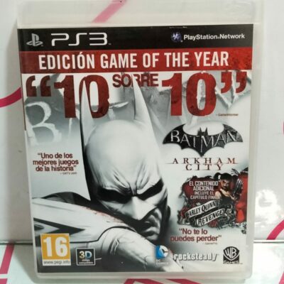 VIDEOJUEGO PS3 BATMAN ARKHAM CITY “GAME OF THE YEAR”