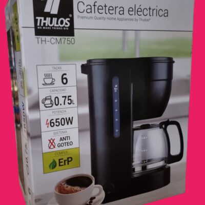 CAFETERA ELECTRICA DE GOTEO 6 TAZAS 0.75 L THULOS TH-CM750