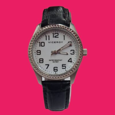 RELOJ DE PULSERA VICEROY 40862 CORREA PIEL NEGRA