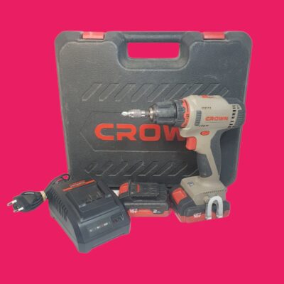 TALADRO ATORNILLADOR 2 BATERIAS CROWN CT210