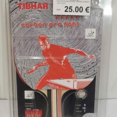 RAQUETA PING PONG TIBHAR CARBON PRO LIGHT *NUEVA*